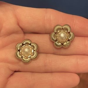 Authentic Chanel Flower Buttons - Stamped - Set of 2